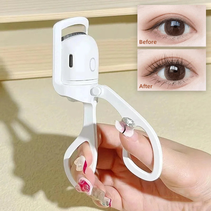 Portable Heated Eyelash Curler - Long-Lasting Lift, USB Rechargeable - Sozofy