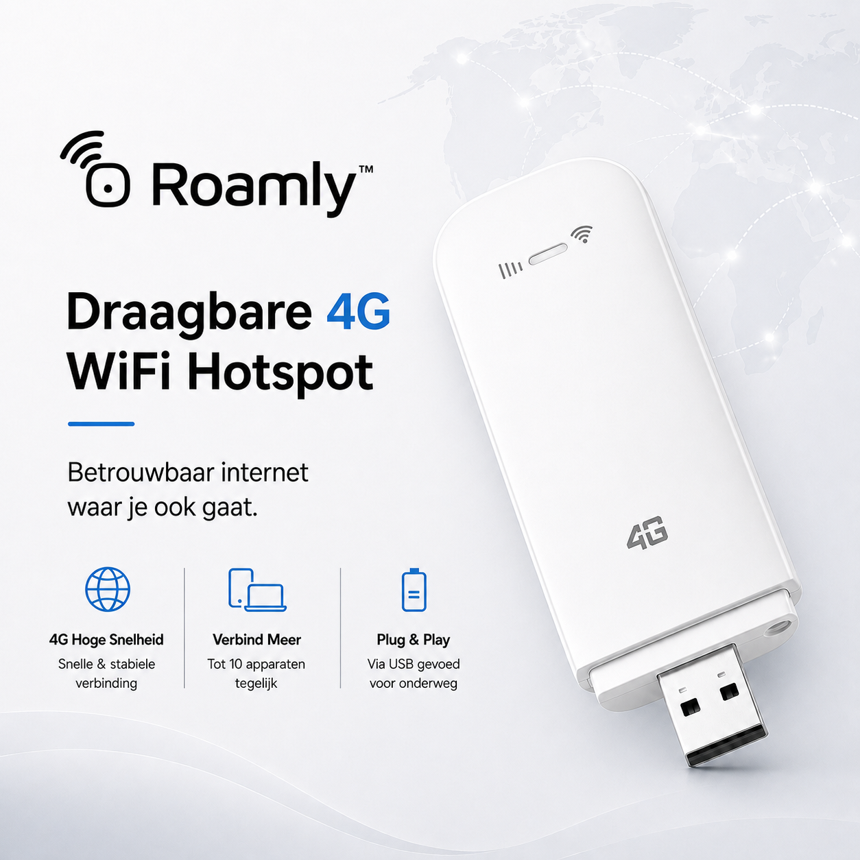 Roamly™ Draagbare 4G WiFi Hotspot - Sozofy