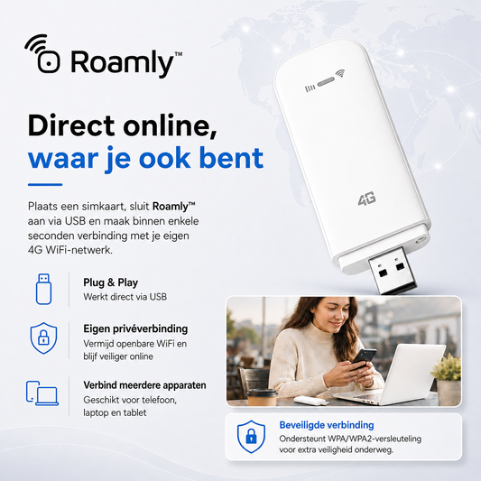 Roamly™ Draagbare 4G WiFi Hotspot