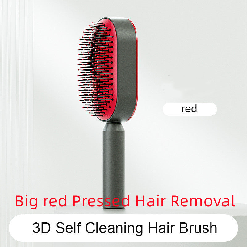 Self-Cleaning Hair Brush - One-Key Hair Removal & Scalp Massage - Sozofy