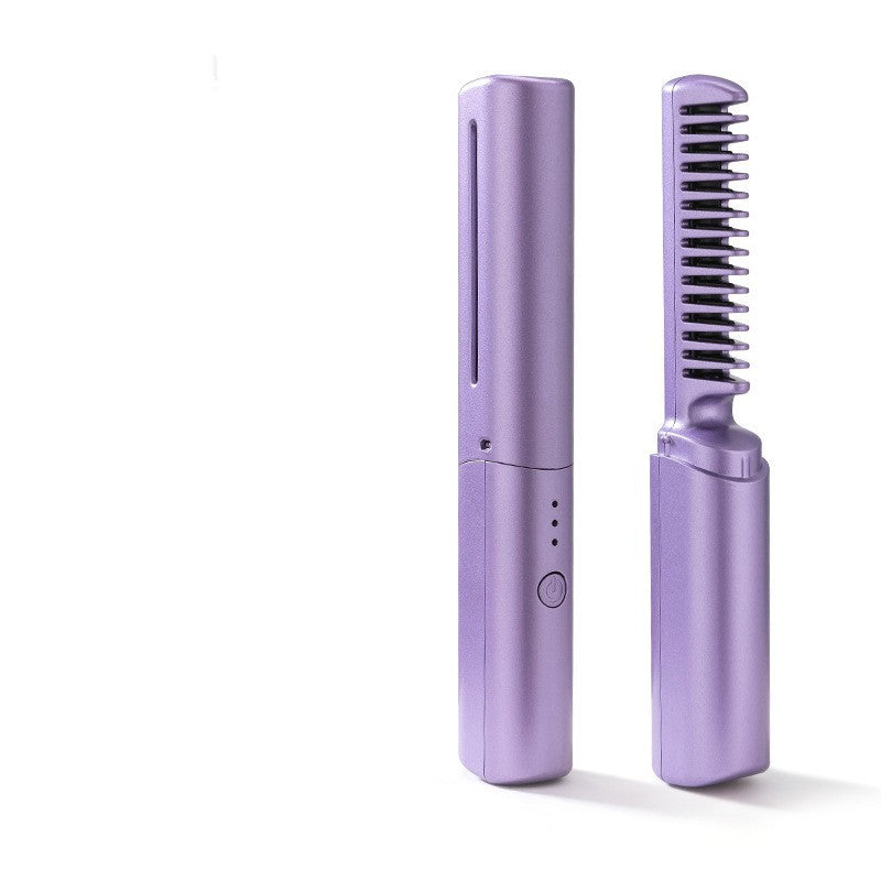 Professional Wireless Hair Straightener & Curler - Fast Heating, Portable Styling Tool - Sozofy